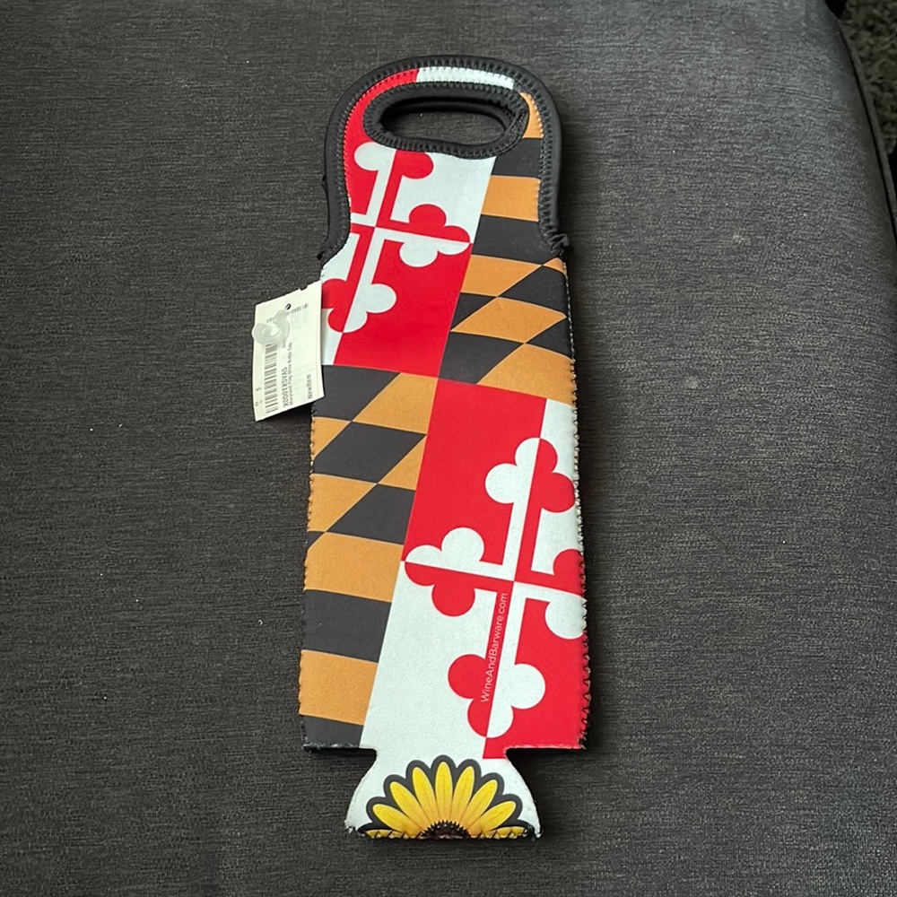 Maryland Flag Wine Bottle Tote
